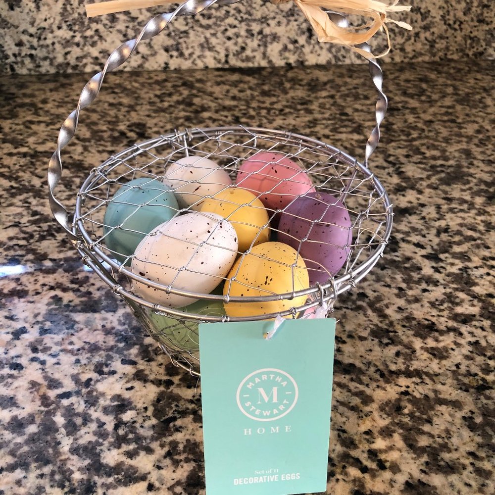 MARTHA STEWART HOME Easter Spring Decorative Eggs